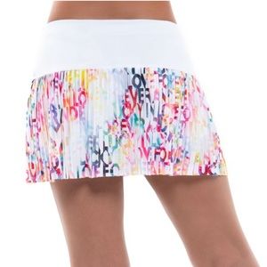 Lucky in Love Techno Tropic Techno Love Pleated Skirt Girls - punch